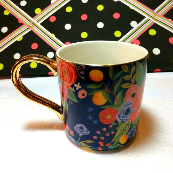 SOLD!! - 🆕 Anthropologie Floral Monogram D Cup/Mug - Picture 4 of 10